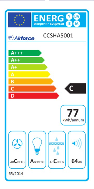 Energielabel Inselhaupe 88411 Sharp LF 45 SW